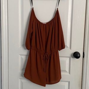 off the shoulder romper
